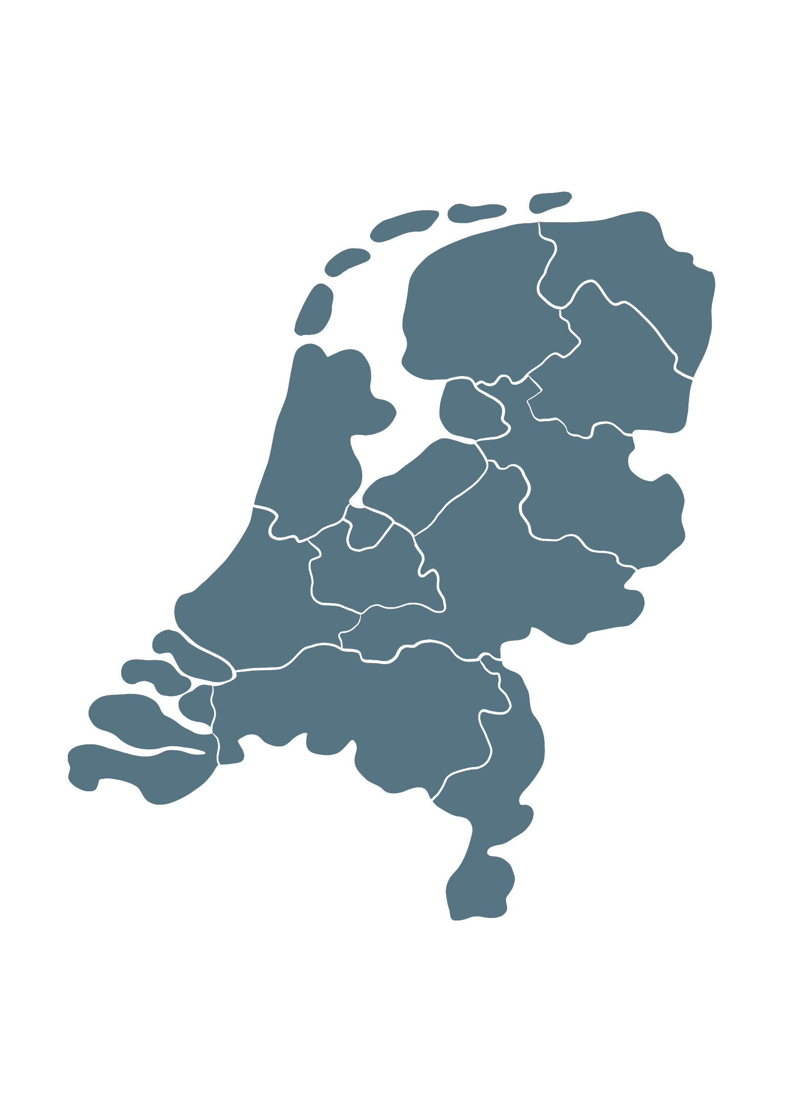 Kaart van Nederland